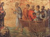 Appearence on Lake Tiberias by Duccio di Buoninsegna
